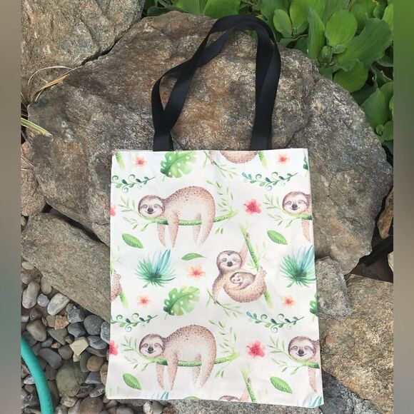 Sloth Canvas Tote - Picture 1 of 7